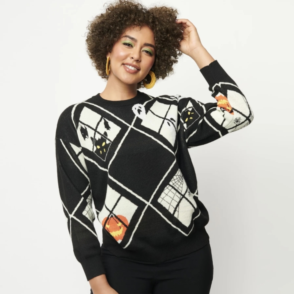 🎃 Unique Vintage Halloween Sweater